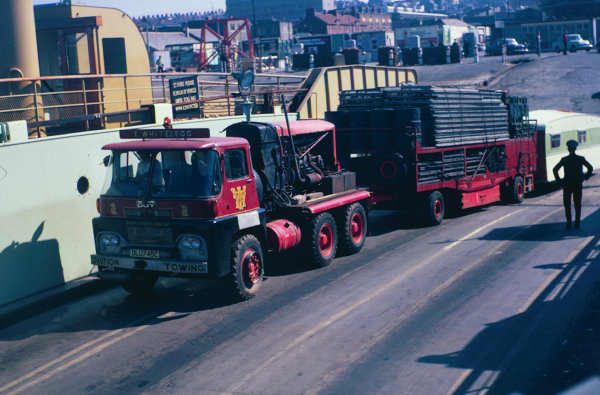 Image: T.Whitelegg Dodgems pulled onto the ferry by Guy Six Wheeler (C) Richard Adams Collection